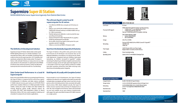 Supermicro Super AI Station Datasheet